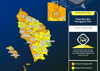 Foto: BMKG Rilis Peringatan Dini: Sumatera Utara Berpotensi Hujan Lebat Sore Ini 9