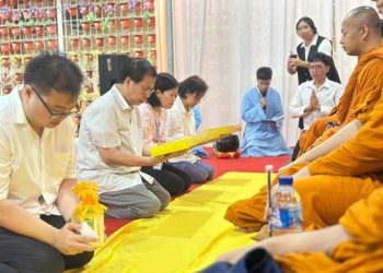 Yayasan Perguruan Sultan Iskandar Muda (YPSIM)  menggelar peringatan Sanghadana Kathina Puja 2569 BE/2025 di Lapangan Basket YPSIM, Sabtu (1/11).(Ist)