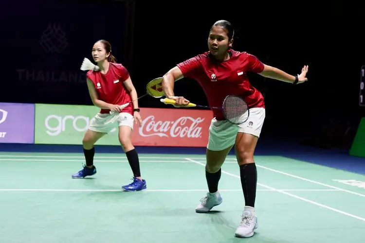 Foto: Rachel Allessya Rose/Febi Setianingrum bakal melawan unggulan pertama dari Malaysia, Pearly Tan/Thinaah Muralitharan.(PBSI)