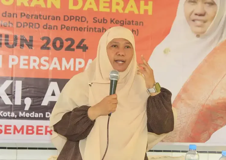 Foto: Anggota DPRD Kota Medan Hj Sri Rezeki AMd.(Ist)