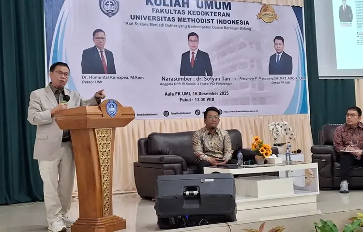 Foto: Anggota Komisi X DPR RI dari Fraksi PDI Perjuangan, dr. Sofyan Tan, kembali menyambangi almamaternya, Universitas Methodist Indonesia (UMI).(Ist)
