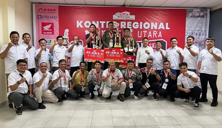 Foto: Sebanyak 10 guru dan 10 siswa dari berbagai SMK binaan Honda di Sumatera Utara tampil sebagai finalis dan mengikuti rangkaian ujian.(Ist)