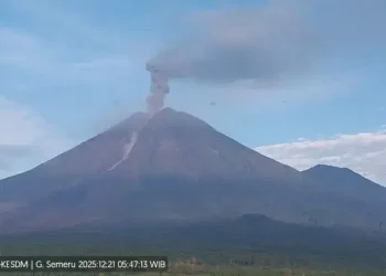 Foto: Gunung Semeru Erupsi 1,2 Kilometer dari Puncak 6
