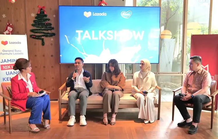 Foto: Lazada bekerja sama dengan berbagai brand dan produsen susu pertumbuhan tepercaya, termasuk Bebelac mendukung “Program Garansi Susu Formula”.(Dok:Dok:Lazada)