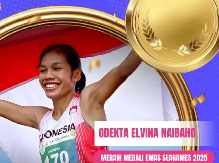 Foto: Odekta Naibaho melelang sepatu dan kostum bersejarahnya sebagai bagian dari gerakan penggalangan dana.(istimewa)