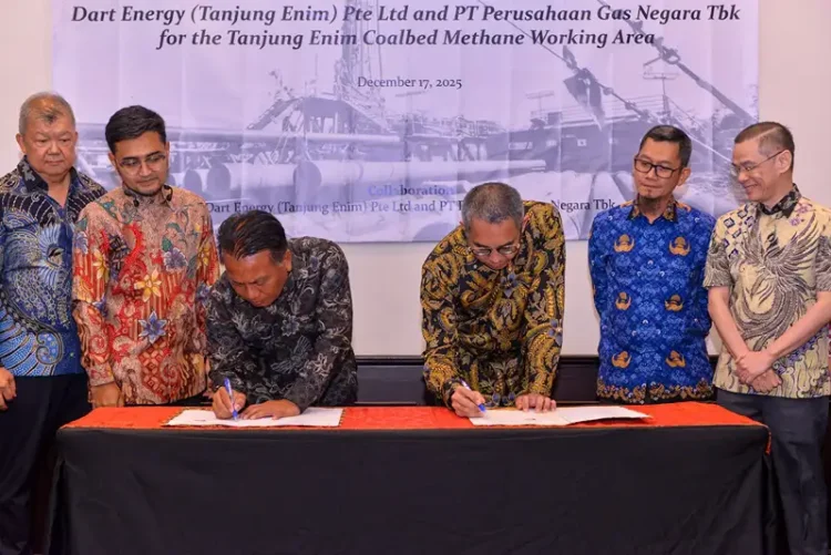 Foto: Prosesi penandatanganan Perjanjian Jual Beli Gas (PJBG) dilakukan pada Rabu (17/12/2025).(Dok:PGN)