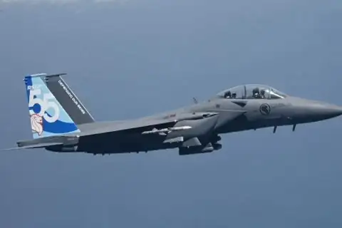 Foto: Ilustrasi jet tempur Angkatan Udara Kerajaan Arab Saudi.(Foto/Facebook RSAF)