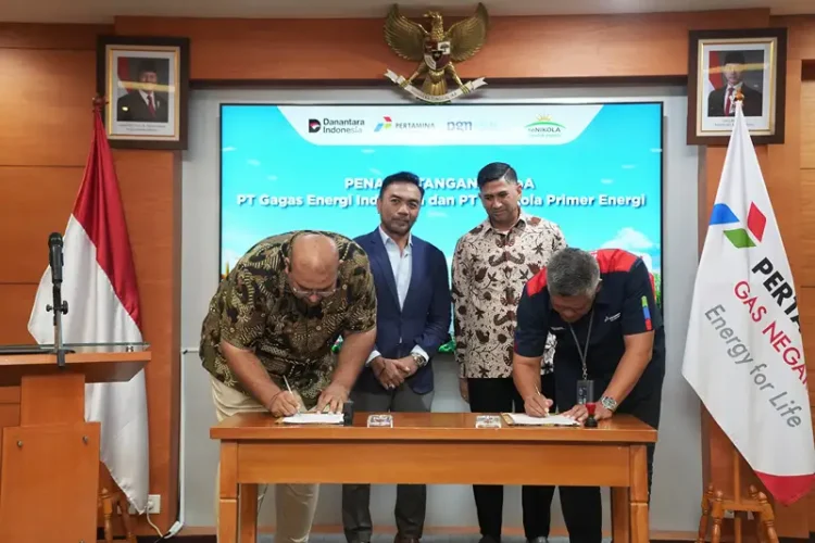 Foto: PGN Gagas  menandatangani Heads of Agreement dengan PT Renikola Primer Energi untuk kerja sama penyediaan CBG dengan titik penyerahan di Sumatera Utara.(Dok:PGN)