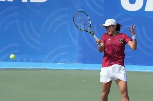 Foto: Petenis Indonesia, Janice Tjen.(Dok: Kemenpora)