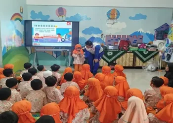 Aktif dan Ceria, TK Aisyiyah Siantar Belajar Keselamatan Berkendara Sejak Dini