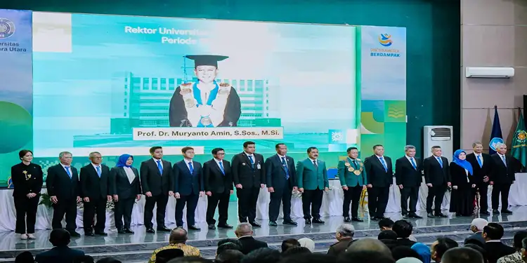 Foto: Zakiyuddin Hadiri Pelantikan Rektor USU 2026-2031