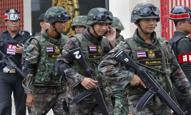 Foto: Thailand Hancurkan Rumah Warga di Perbatasan