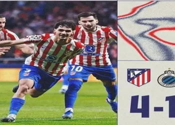 Foto: Atletico Madrid Segel Tiket 16 Besar Liga Champions, Alexander Sorloth Cetak Hat-trick Fantastis 10