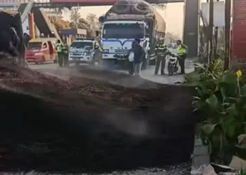 Foto: Truk Terguling di Jalinsum Tanjung Morawa 4