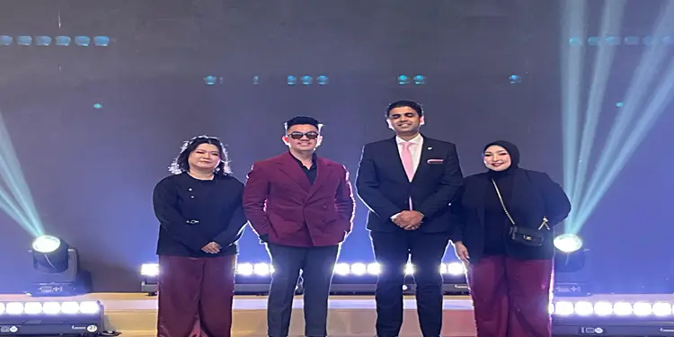 Foto: Dari kiri ke kanan: Director The Signature Event Planner - Fera Mokz, Direktur The Prime Conceptor, Fredi Wong, General Manager JW Marriott Hotel Medan - Mr. Shashank Sinha dan Direktur The Marriage Story - Reni Mait.(Ist)