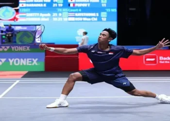 Foto: Alwi Farhan Tumbangkan Li Shi Feng, Tunggal Putra Indonesia Melaju ke Final Swiss Open 2026 1