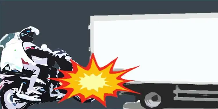 Foto: ilustrasi motor tabrak truk.(istimewa)
