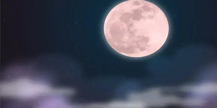 Foto: Ilustrasi Pink Moon (Foto: Freepik.com)