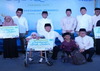 Foto: Safari Ramadan 1447 H: Pertamina Group Perkuat Sinergi dan Santuni Anak Yatim di Medan 7