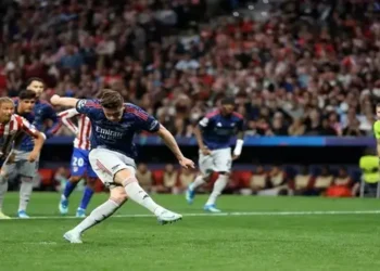Foto: Hasil Semifinal Liga Champions Atletico Madrid vs Arsenal Skor Imbang 1-1 Lewat Drama Dua Penalti 4