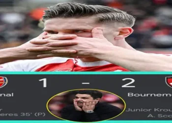 Foto: Mikel Arteta Kecewa Berat Arsenal Tumbang di Tangan Bournemouth Dalam Perburuan Gelar Premier League 10