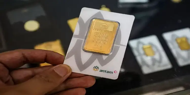 Foto: llustrasi emas Antam. (Dok. JawaPos.com)