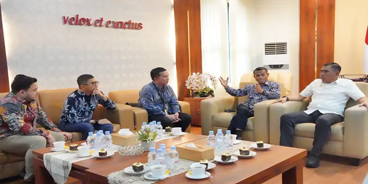 Foto: Pertamina Patra Niaga Regional Sumbagut memperkuat kolaborasi melalui kunjungan kerja ke Badan Intelijen Negara (BIN) Sumatera Utara, Senin 20 April 2026.(Dok:Pertamina Sumbagut)