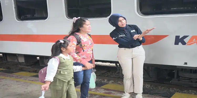 Foto: KAI Divre I Sumut mencatat sebanyak 135.687 pelanggan menggunakan layanan rute Medan–Pematangsiantar ini sepanjang triwulan I (Januari–Maret) 2026.(Dok:KAI Divre I Sumut)