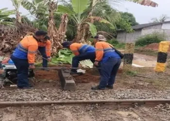 Foto: KAI Divre I Sumut Tertibkan 25 Perlintasan Sebidang dan Gelar 52 Sosialisasi demi Keselamatan Publik 5
