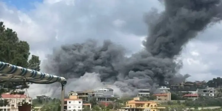 Foto: Serangan udara Israel ke Lebanon (X)
