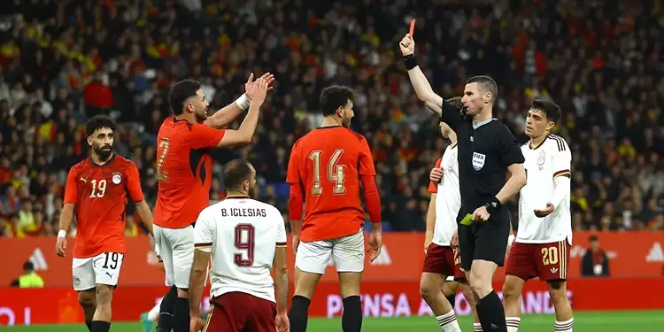 Foto: Spanyol menghadapi Mesir berakhir tanpa pemenang dengan skor imbang 0-0.