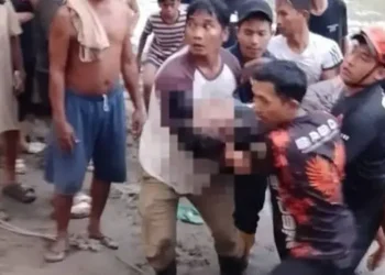 Foto: Pria di Binjai Tewas Terseret Arus Sungai Bingai Usai Selamatkan Anaknya 10