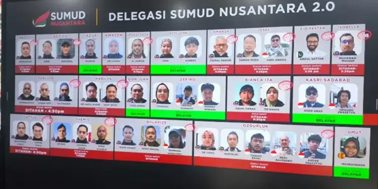 Foto: Sembilan orang aktivis dan jurnalis warga negara Indonesia (WNI) yang tergabung dalam Global Peace Convoy Indonesia (GPCI) dijadwalkan mendarat di tanah air pada Minggu (24/5) sore ini.(istimewa)
