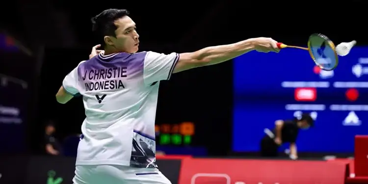 Foto: Pebulu tangkis tunggal putra Indonesia, Jonatan Christie.(Foto:PBSI)