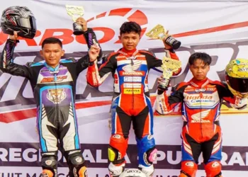 Foto: Konsistensi Pembinaan Pebalap Honda Sumut Berbuah Prestasi di Kejurnas Motoprix Lahat 2