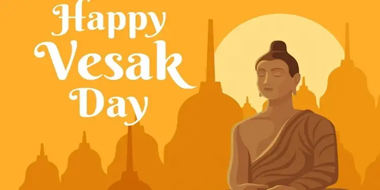 Foto: Ilustrasi ucapan selamat memperingati Hari Raya Waisak 2570 Buddhis Era (BE).(Freepik)