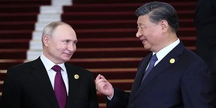Foto: Presiden Rusia, Vladimir Putin dan Presiden Tiongkok, Xi Jinping.(Istimewa)