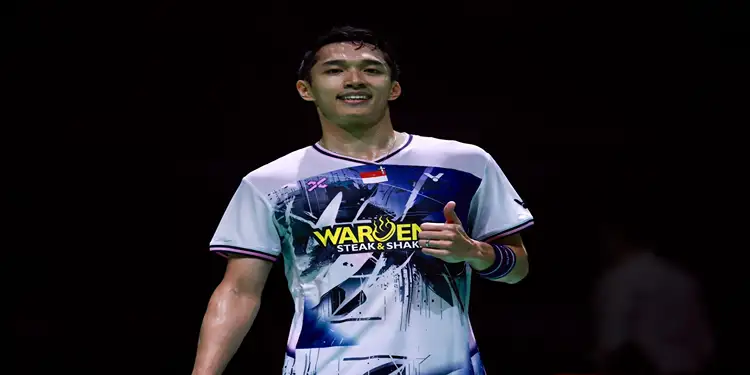 Foto: Pebulu tangkis tunggal putra Indonesia, Jonatan Christie.(PBSI)
