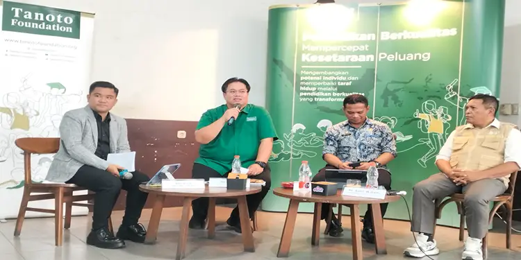 Foto: Dialog publik yang digelar Tanoto Foundation Provinsi Sumatera Utara di Medan pada Kamis, 7 Mei 2026.(SeputarSumut/Siong)