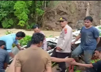 Foto: Longsor di Pahae Julu Tapanuli Utara Tutup Jalan Tarutung-Sipirok dan Akibatkan Dua Orang Tewas 10