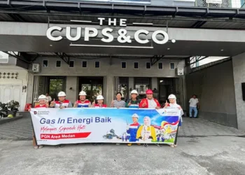 Foto: Perluas Jaringan Energi PGN Area Medan Salurkan Gas Bumi ke The Cups & Co dan Sushi Tei 9