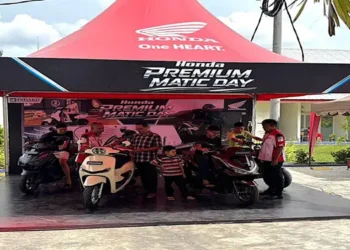 Foto: Aktivitas Test Ride Honda Premium Matic Day Ramaikan Kejuaraan PBSI Sumut II 2026 8