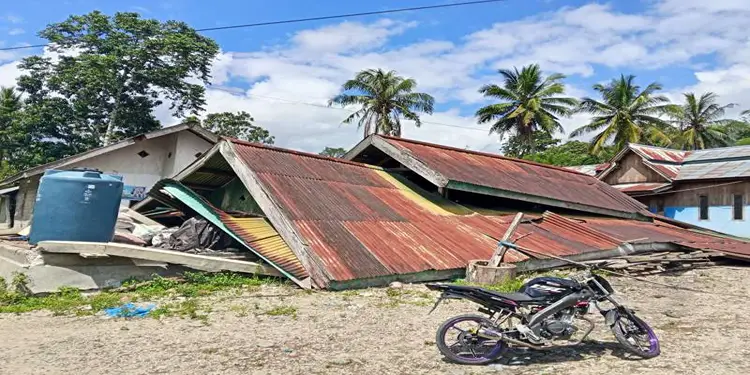 Foto: Bangunan rumah warga mengalami kerusakan akibat gempa bumi di Kabupaten Parigi Moutong, Sulawesi Tengah, Selasa (16/6/2026). (Foto:BPBD Kabupaten Parigi Moutong)
