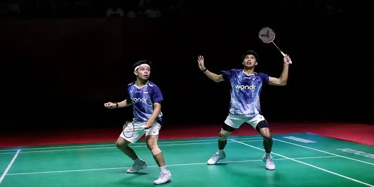 Foto: Pasangan ganda putra Indonesia, Devin Artha Wahyudi/Ali Faathir Rayhan.(Foto: BNI)