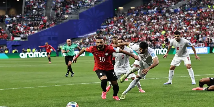 Laga sengit antara Mesir menghadapi Iran berakhir tanpa pemenang dengan skor sama kuat 1-1.(Foto:X/@Haber7_Spor)