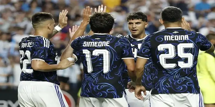 Foto: Tim nasional Argentina sukses memetik kemenangan dua gol tanpa balas atas Honduras. (IG: Timnas Argentina)