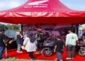Foto: Indako Trading Coy Meriahkan Kejurnas Grasstrack Sumut 2026 Lewat Pameran Honda Premium Matic Day 4