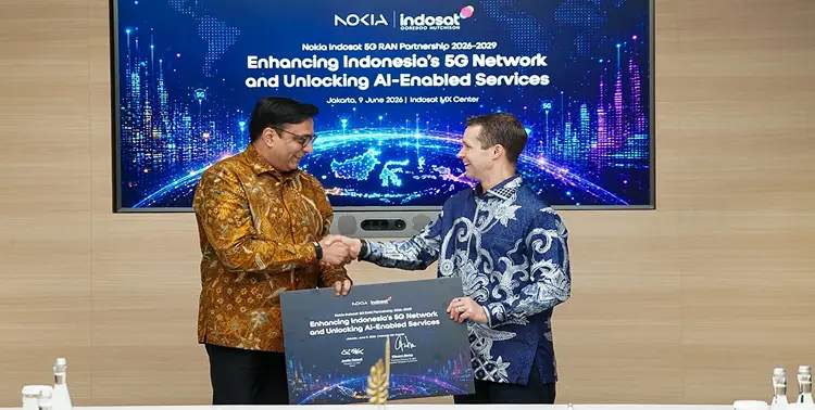 Foto: Nokia dan Indosat mengumumkan kerja sama memodernisasi jaringan seluler Indosat di seluruh Indonesia melalui penerapan 5G Radio Access Network (RAN) yang canggih.(Dok:Indosat)