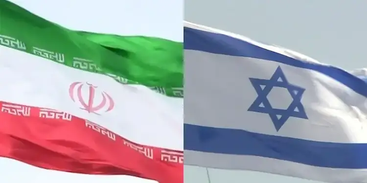 Foto: ilustrasi bendera Iran dan Israel.(NHK)