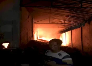 Foto: Kebakaran Pabrik Mainan di Medan Johor Merembet ke Pemukiman Warga dan Hanguskan 11 Rumah 8